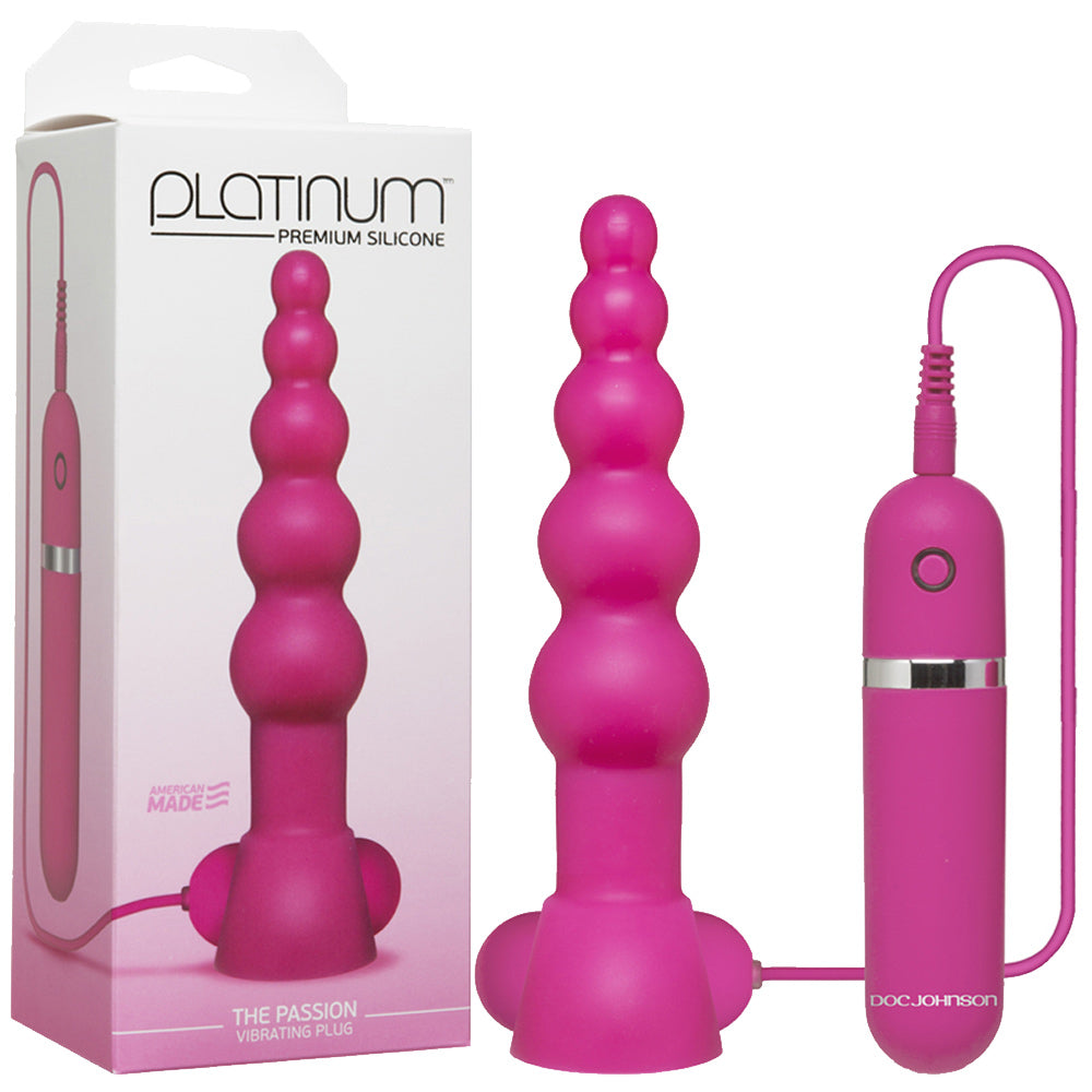 Platinum - The Passion Vibrating Plug Pink