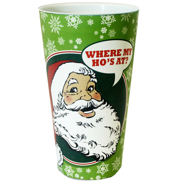 Wheres My Hos At Christmas Plastic Cup