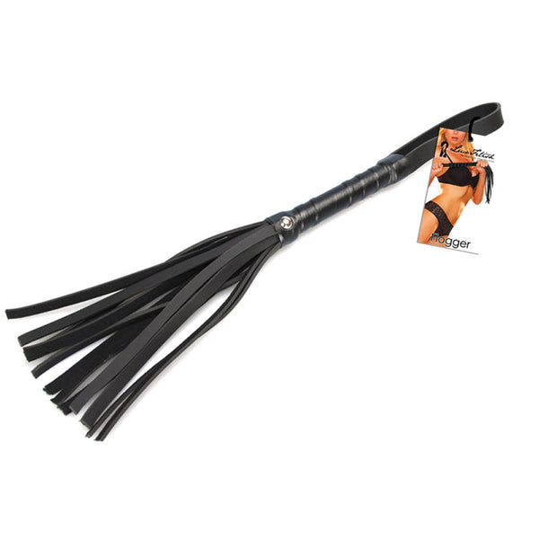 Lux Fetish Black Size Small PU Whip