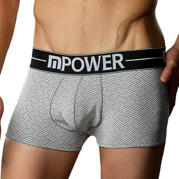 Male Power Basket Weave Mini Pouch Short S