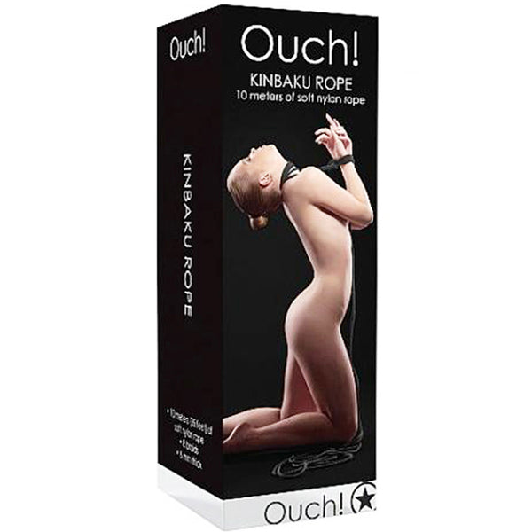 Ouch Kinbaku Nylon Rope 10 Meter Black