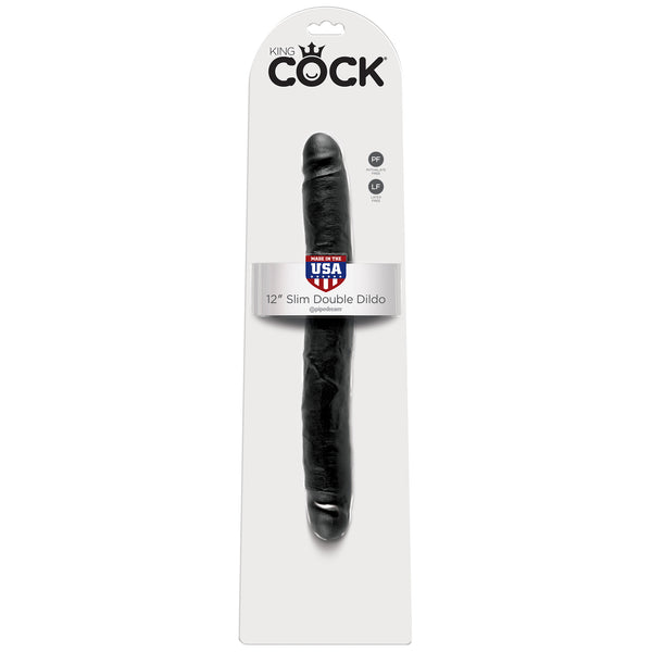 King Cock  12" Slim Double Dildo