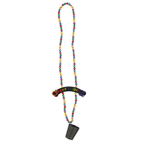 Rainbow Beads with Shotglass - 12 pack