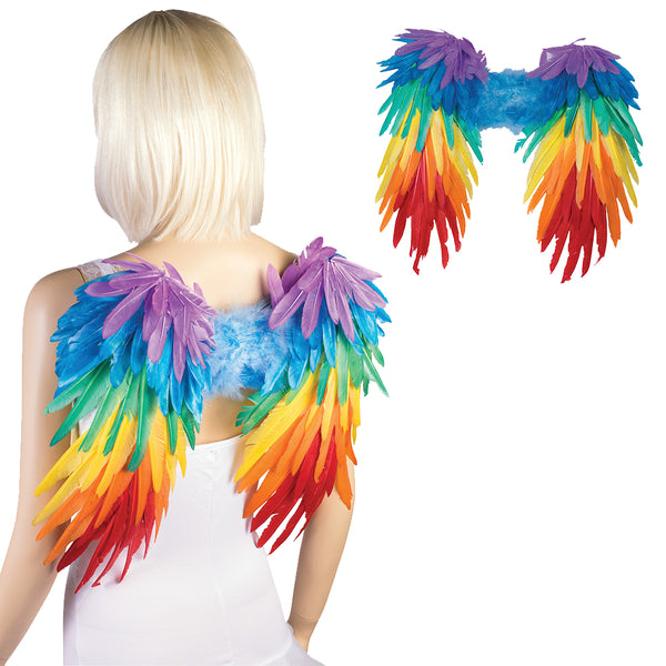 Rainbow Feather Wings