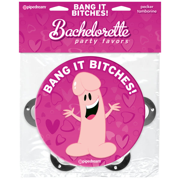 Pipe Dreams Bachelorette Party Favors Pecker Tambourine