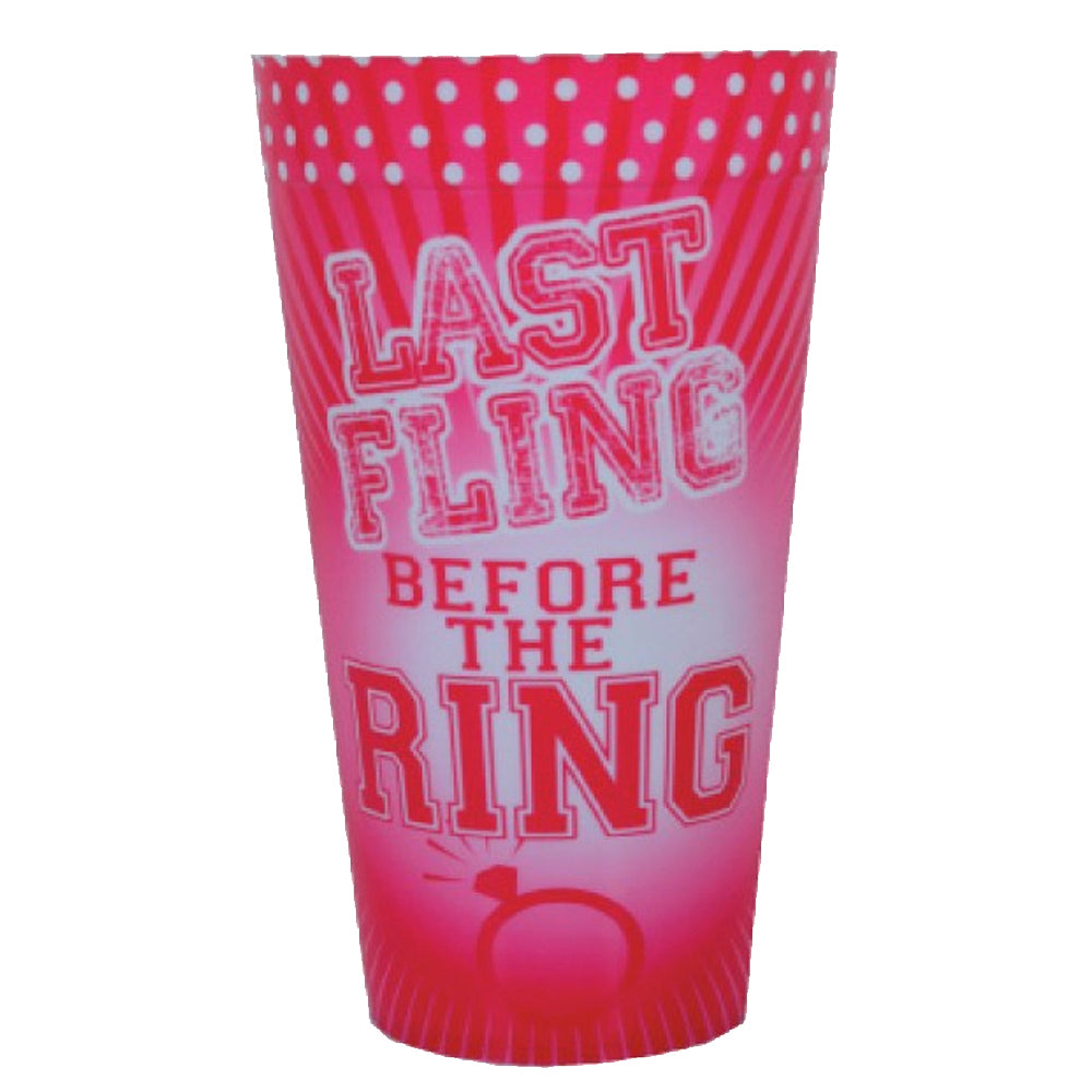 Last Fling Before The Ring Plastic Cup