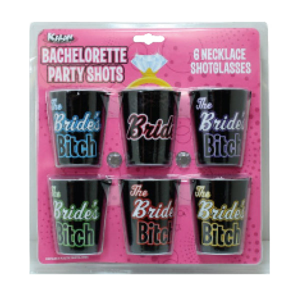 Brides Bitches 6pc Necklace Shot Glass