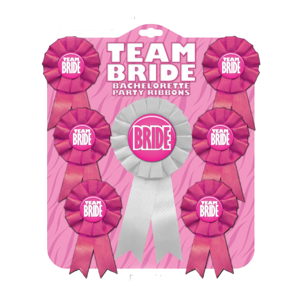 Team Bride Bachelorette Ribbon Set