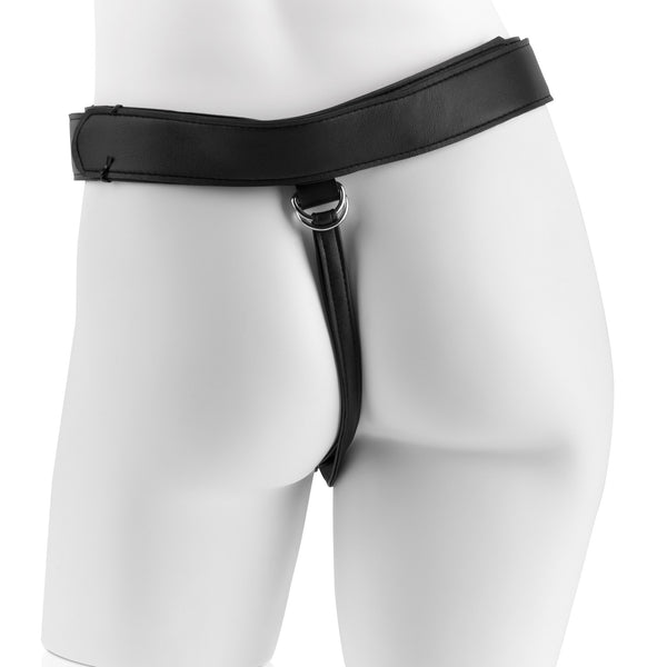 King Cock Strap On Harness with 8 inch Cock - Brown