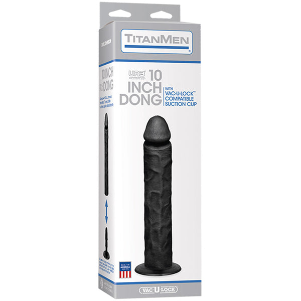 Titanmen - Ur3 - The 10 inch Dong with Suction Cup Black