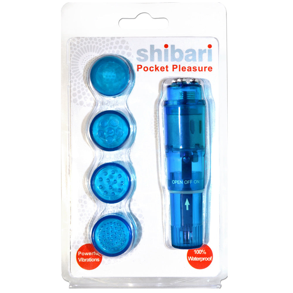 Shibari Pocket Pleasure w/4 Attach Blue