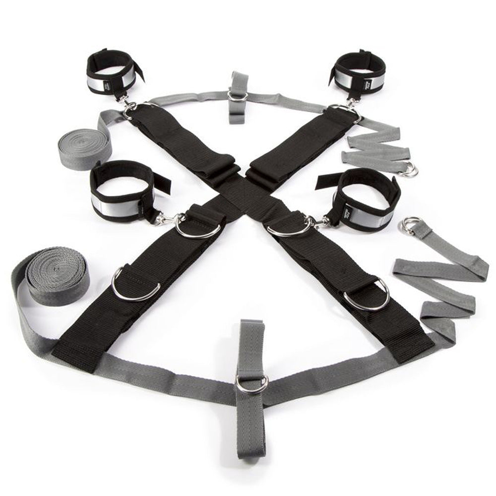 Fifty Shades Keep Still Over Bed Cross