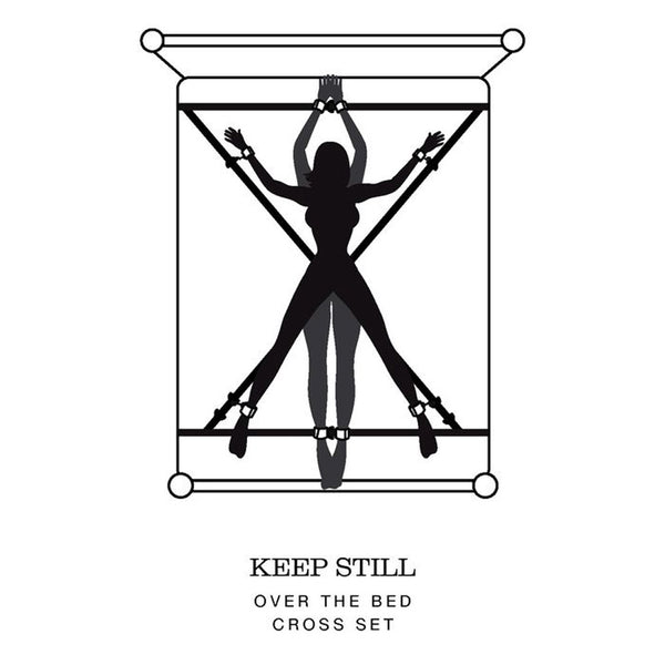 Fifty Shades Keep Still Over Bed Cross