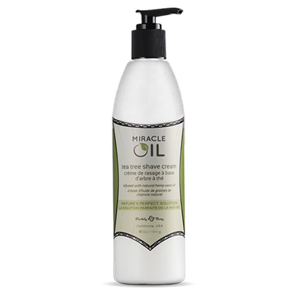Earthly Body Miracle Oil Tea Tree Shave Cream 16oz