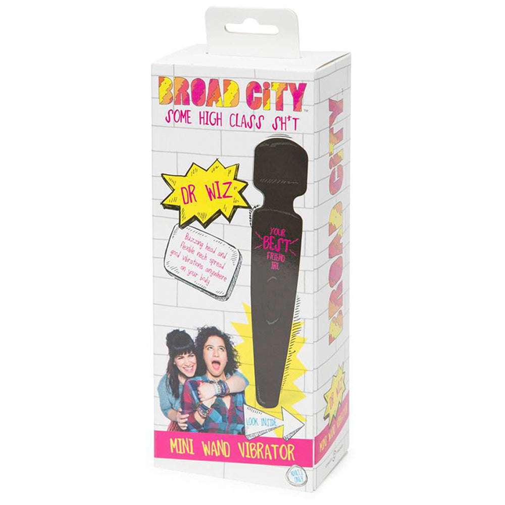 Broad City Dr Wiz Rechargeable Mini Wand Vibrator Waterproof