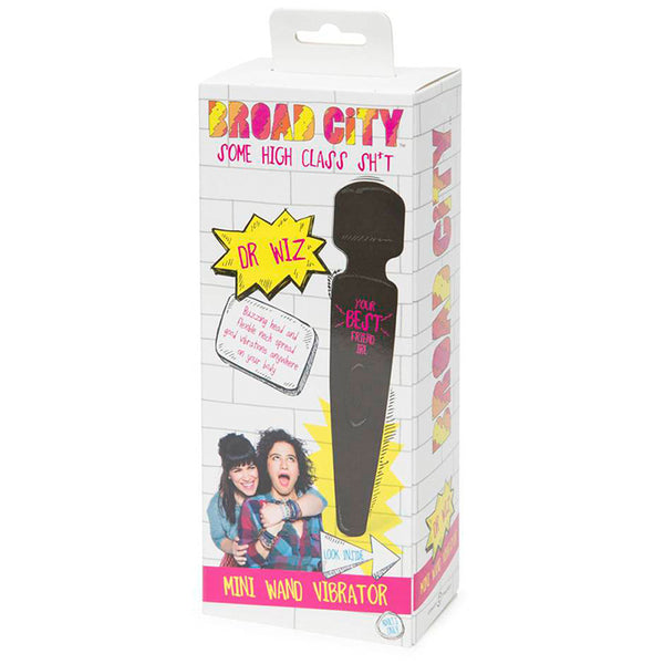 Broad City Dr Wiz Rechargeable Mini Wand Vibrator Waterproof