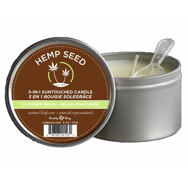 Earthly Body Massage Candle Cucumber-Melon 6oz