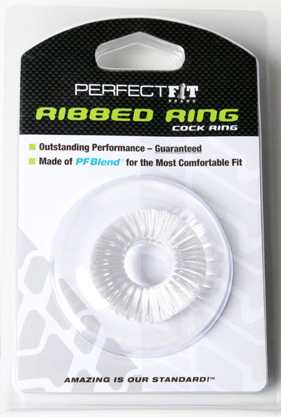 Perfect Fit Ribbed Ring - Clear