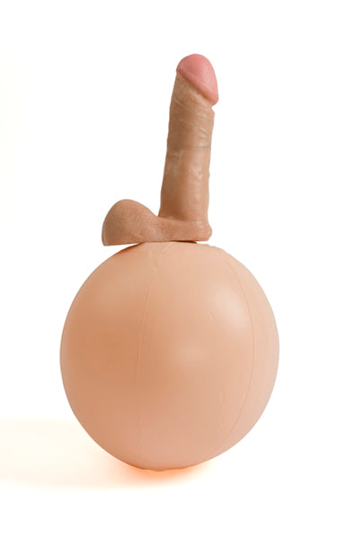Vac-U-Lock EZ Rider Ball with 6 inch Real Cock