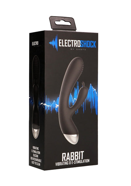 E-Stimulation Rabbit Vibrator - Black