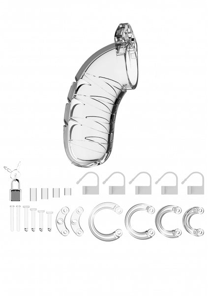 Model 04 - Chastity - 4.5" - Cock Cage - Transparent