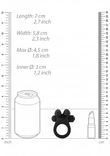 Bunny Cockring - Black
