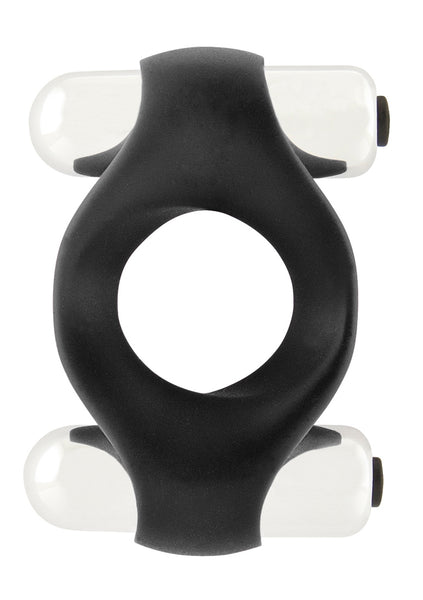 Infinity - Double Vibrating Cockring - Black