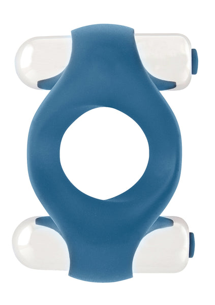 Infinity - Double Vibrating Cockring - Blue