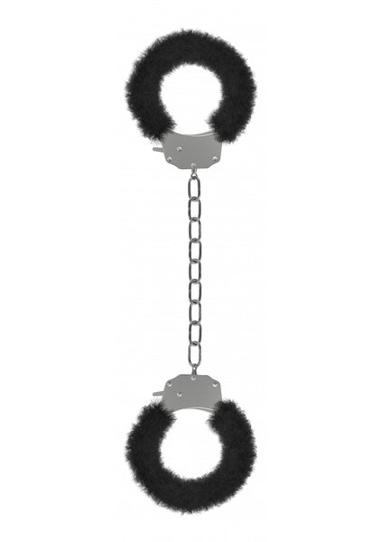 Pleasure Legcuffs Furry - Black