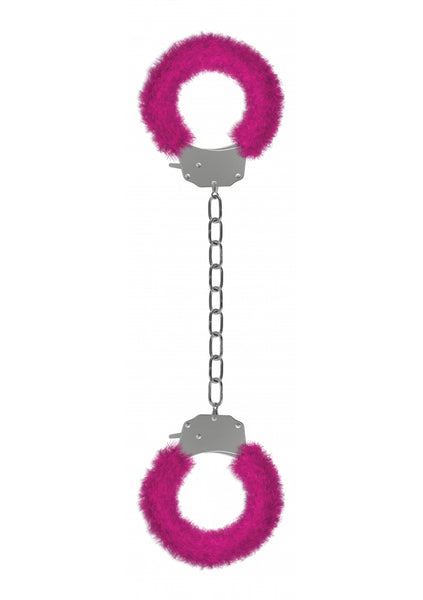Pleasure Legcuffs Furry - Pink