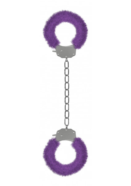 Pleasure Legcuffs Furry - Purple