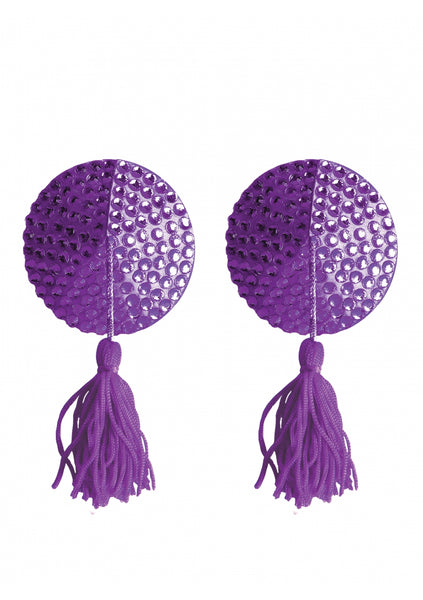 Nipple Tassels - Round - Purple