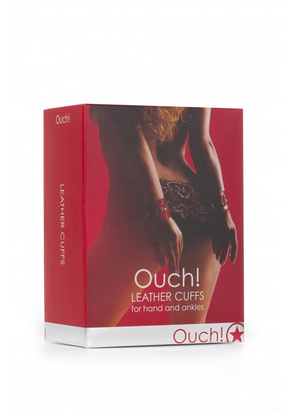 Leather Cuffs - Red