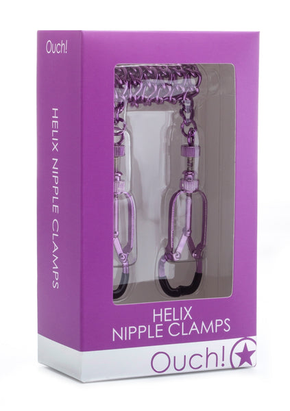 Helix Nipple Clamps - Purple