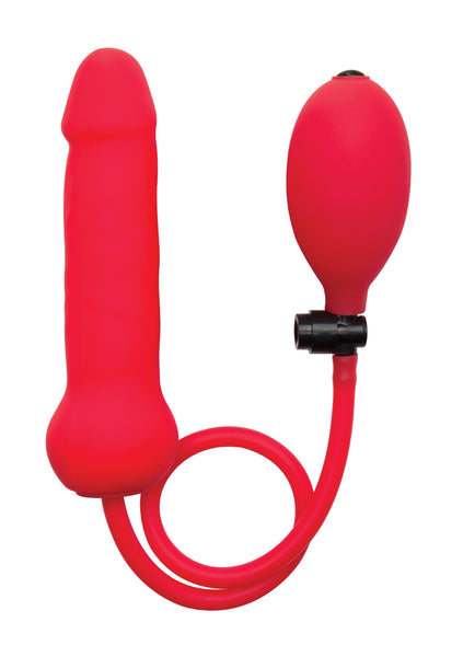 Inflatable Silicone Dong - Red