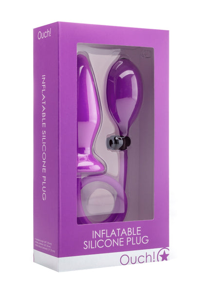 Inflatable Silicone Plug - Purple
