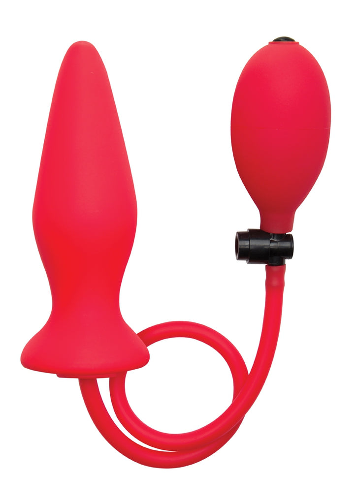 Inflatable Silicone Plug - Red