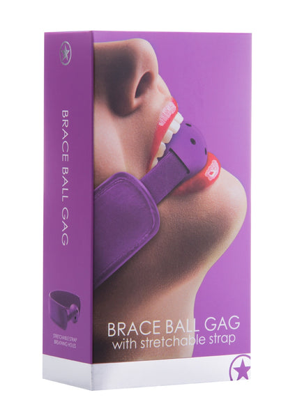 Brace Ball Gag - Purple
