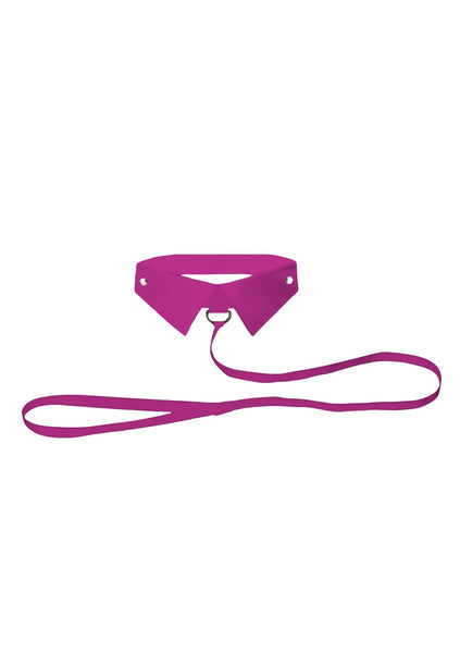 Classic Collar with Leash - Pink
