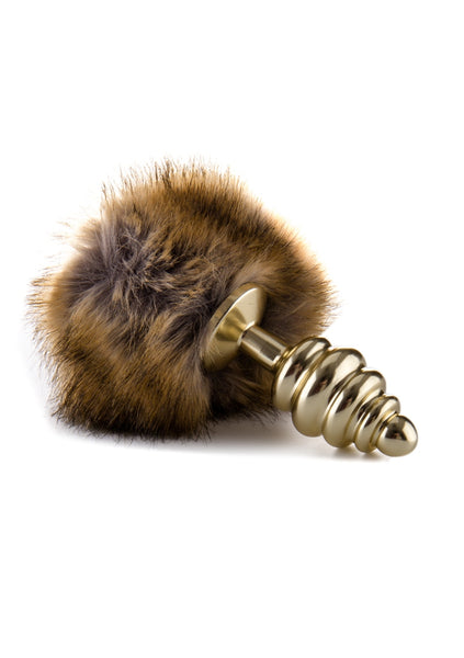 Extra Feel Bunny Tail Buttplug - Gold