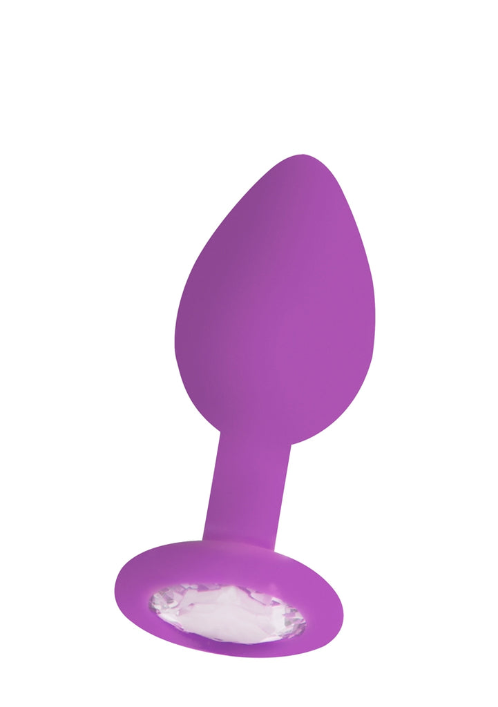 Regular Diamond Butt Plug - Purple