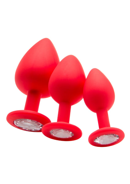 Large Diamond Butt Plug - Red