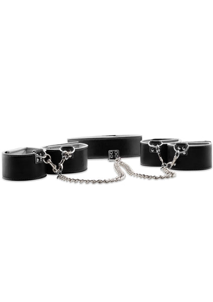 Reversible Collar / Wrist / Ankle Cuffs - White