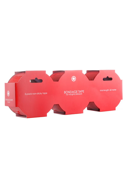Bondage Tape - 3-pack - Red