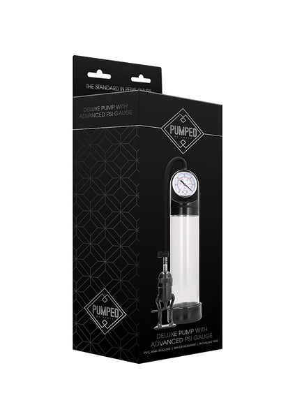 Deluxe  Pump With Advanced PSI Gauge - Transparent