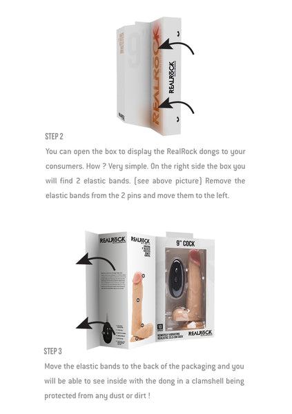 Vibrating Realistic Cock - 9" - With Scrotum - Black