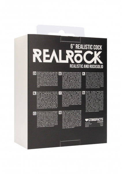 Realistic Cock - 6" - Black