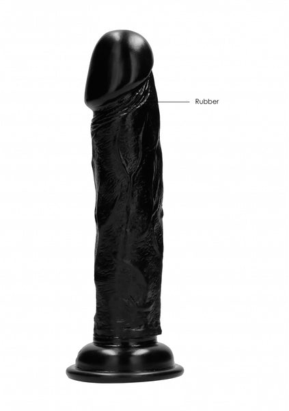 Realistic Cock - 8" - Black