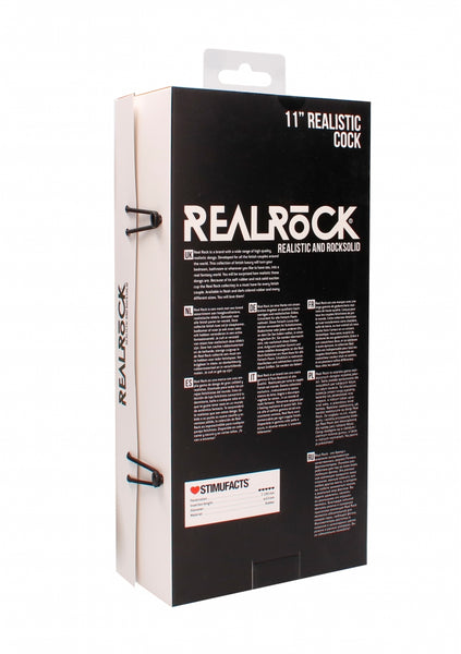 Realistic Cock - 11" - Black