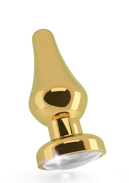 Rich R1 - Gold Plug - 3.9 Inch - Clear Sapphire